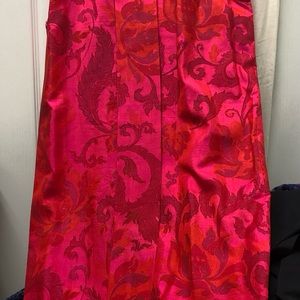 Genuine Thai silk pencil skirt and shell